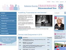 Tablet Screenshot of frauenbund-trier.de